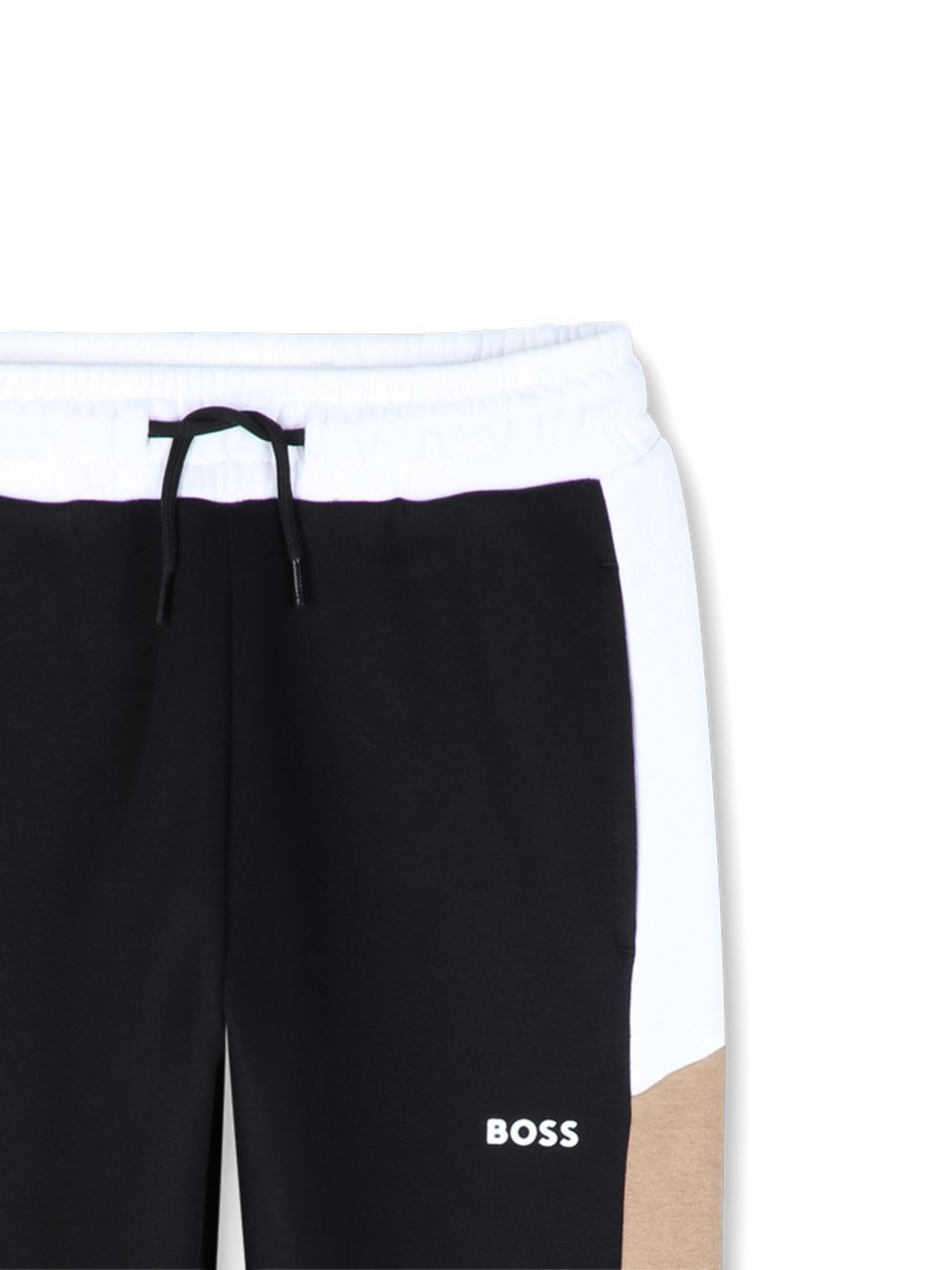 Pantalone nero/biscotto/bianco per bambino J53341 09B Boss Kids 