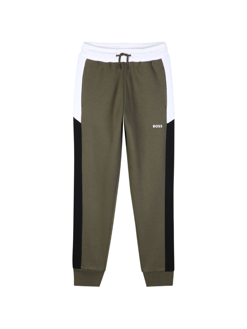 Pantalone oliva/bianco/nero per bambino J53341 63D Boss Kids 