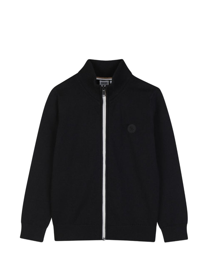 Cardigan nero per bambino J53360 09B Boss Kids 