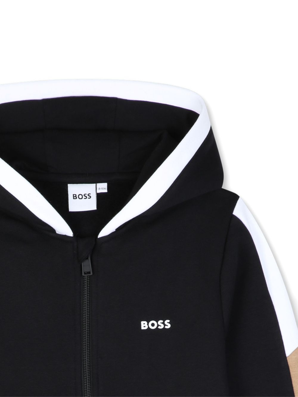 Felpa nero per bambino J53368 09B Boss Kids 