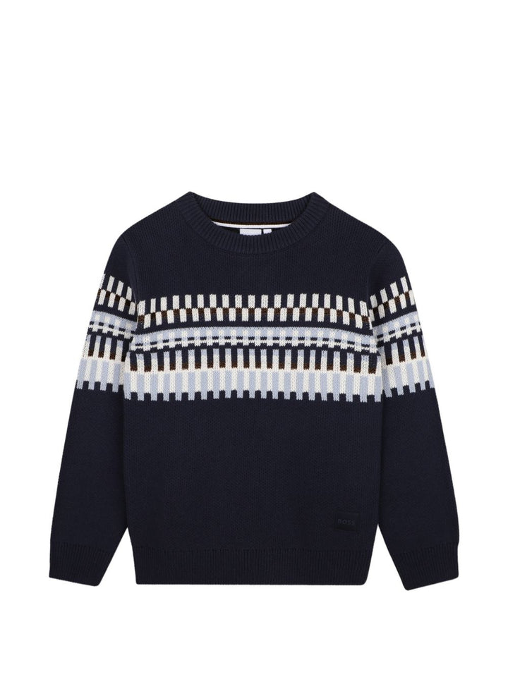 Maglione marine per bambino J53393 849 Boss Kids 