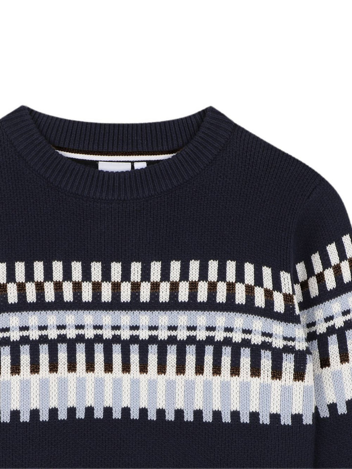 Maglione marine per bambino J53393 849 Boss Kids 