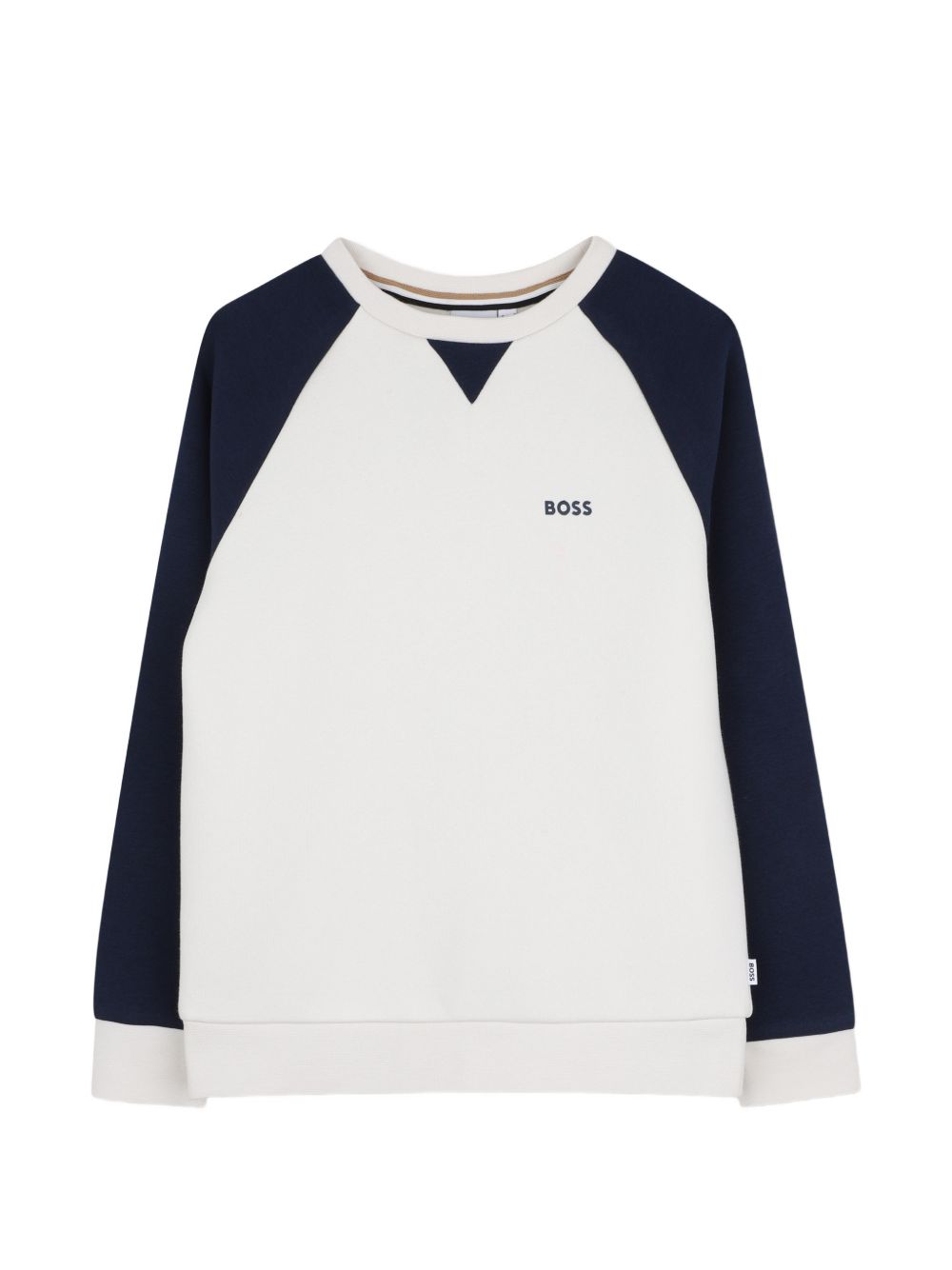 Felpa bianca/blu per bambino J53397 120 Boss Kids 