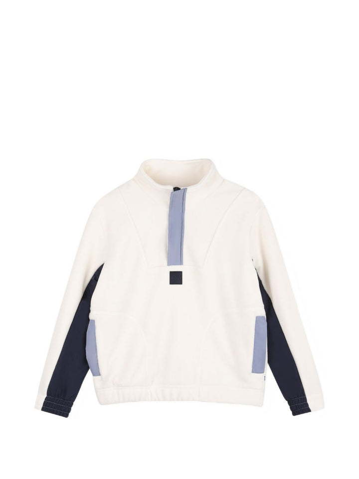 Felpa avorio per bambino J53401 120 Boss Kids 