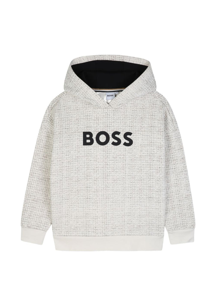Felpa avorio per bambino J53402 120 Boss Kids 