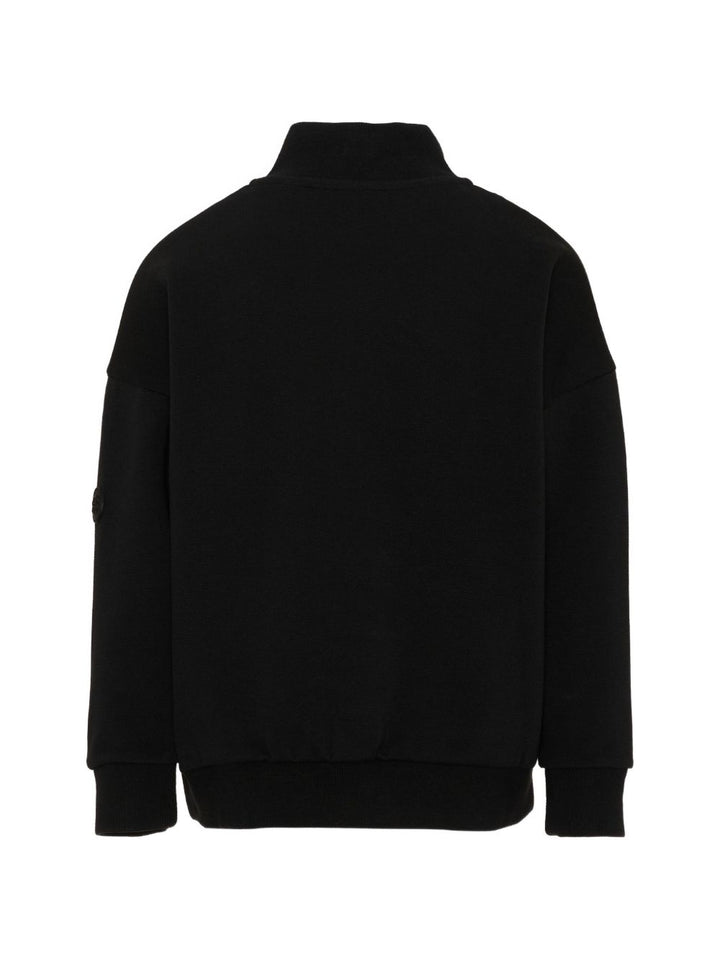 Felpa nero per bambino J53403 09B Boss Kids 