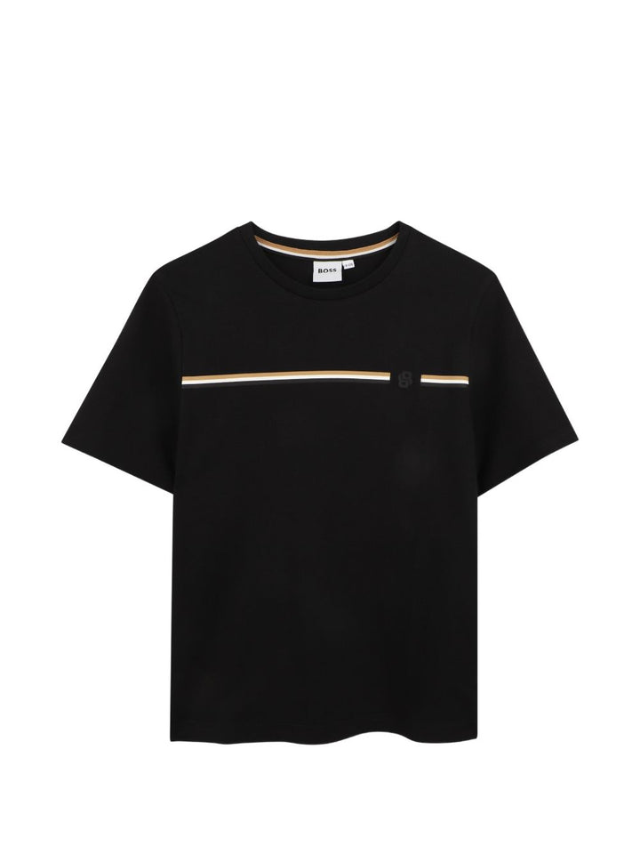 T-shirt nero per bambino J53412 09B Boss Kids 