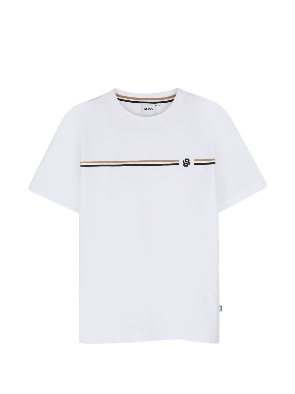 T-shirt bianco per bambino J53412 10P Boss Kids 