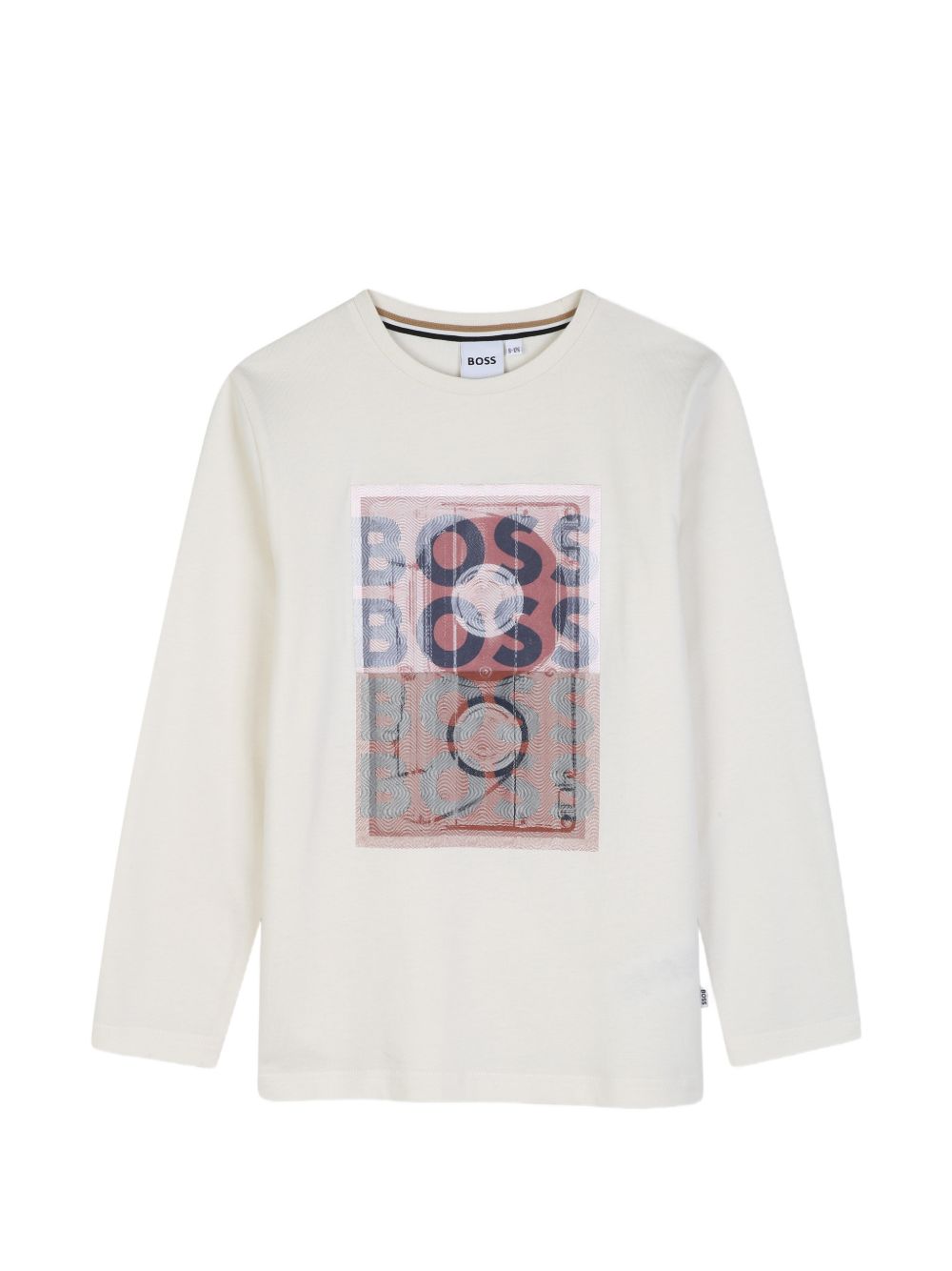 T-shirt avorio per bambino J53418 120 Boss Kids 