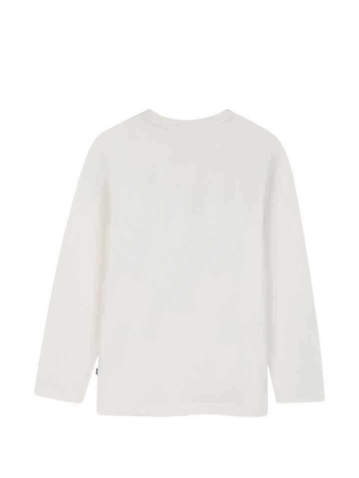 T-shirt avorio per bambino J53418 120 Boss Kids 