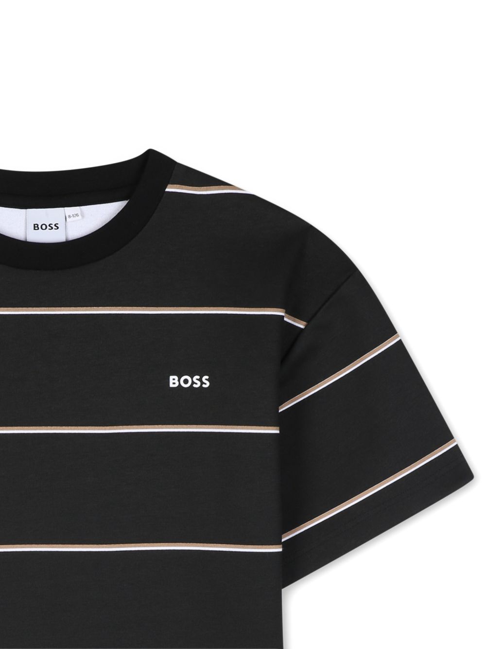 T-shirt nera per bambino J53419 09B Boss Kids 