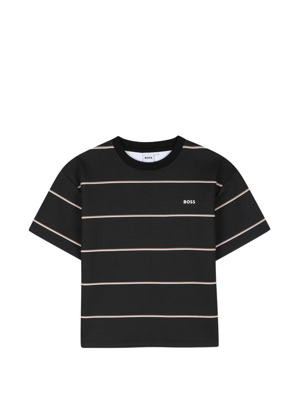 T-shirt nera per bambino J53419 09B Boss Kids 