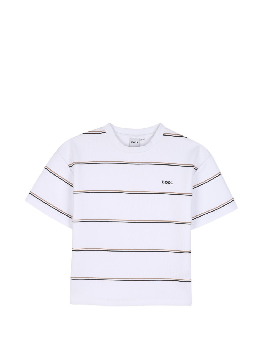 T-shirt bianca per bambino J53419 10P Boss Kids 