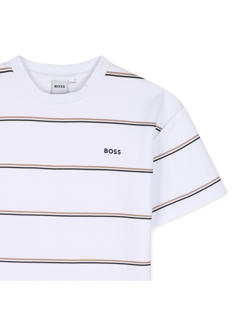 T-shirt bianca per bambino J53419 10P Boss Kids 
