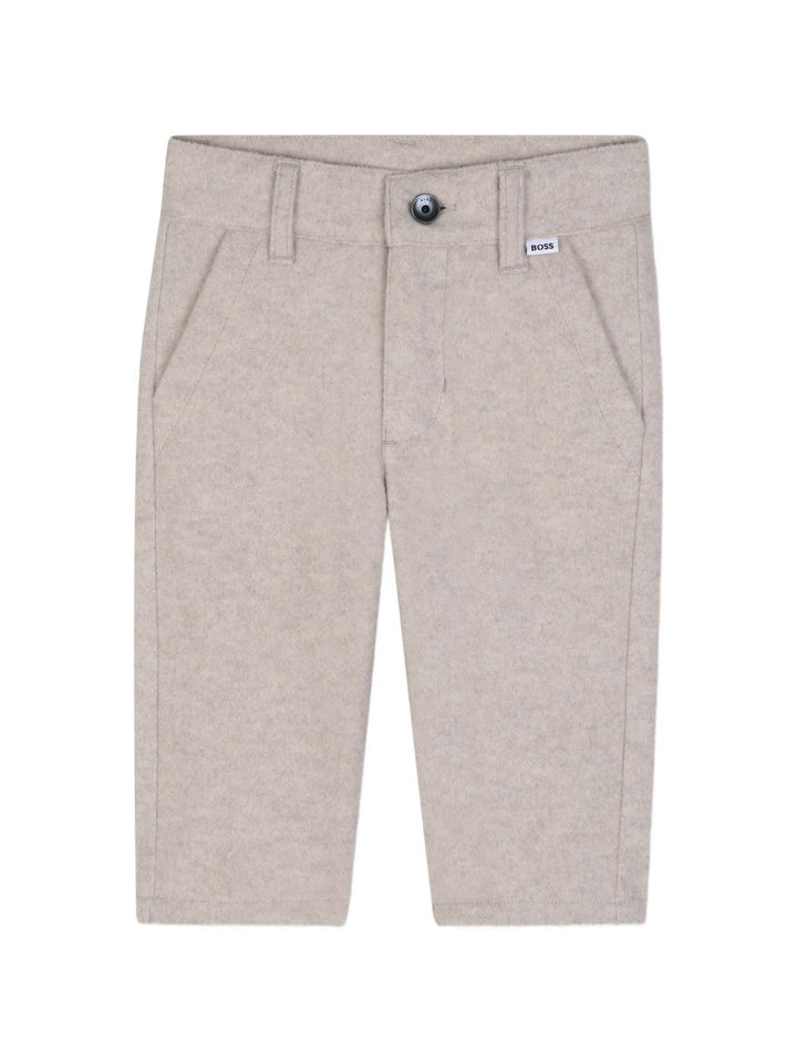 Pantalone ecrù antico per neonato J53469 B51 Boss Kids 