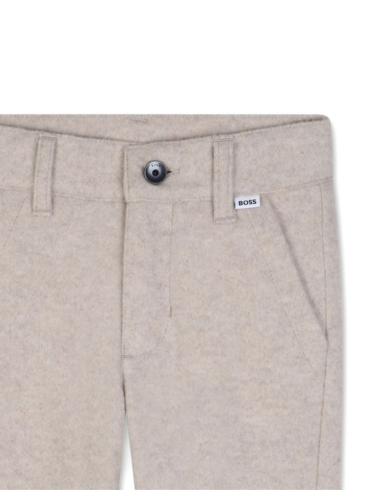 Pantalone ecrù antico per neonato J53469 B51 Boss Kids 