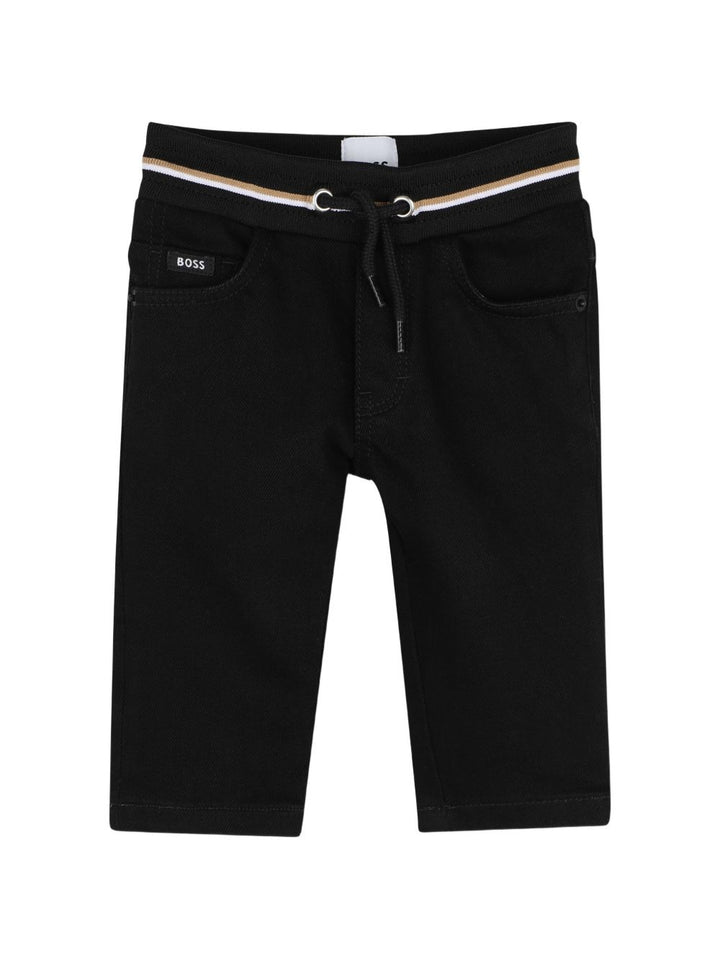 Pantalone nero per bambino J53475 09B Boss Kids 