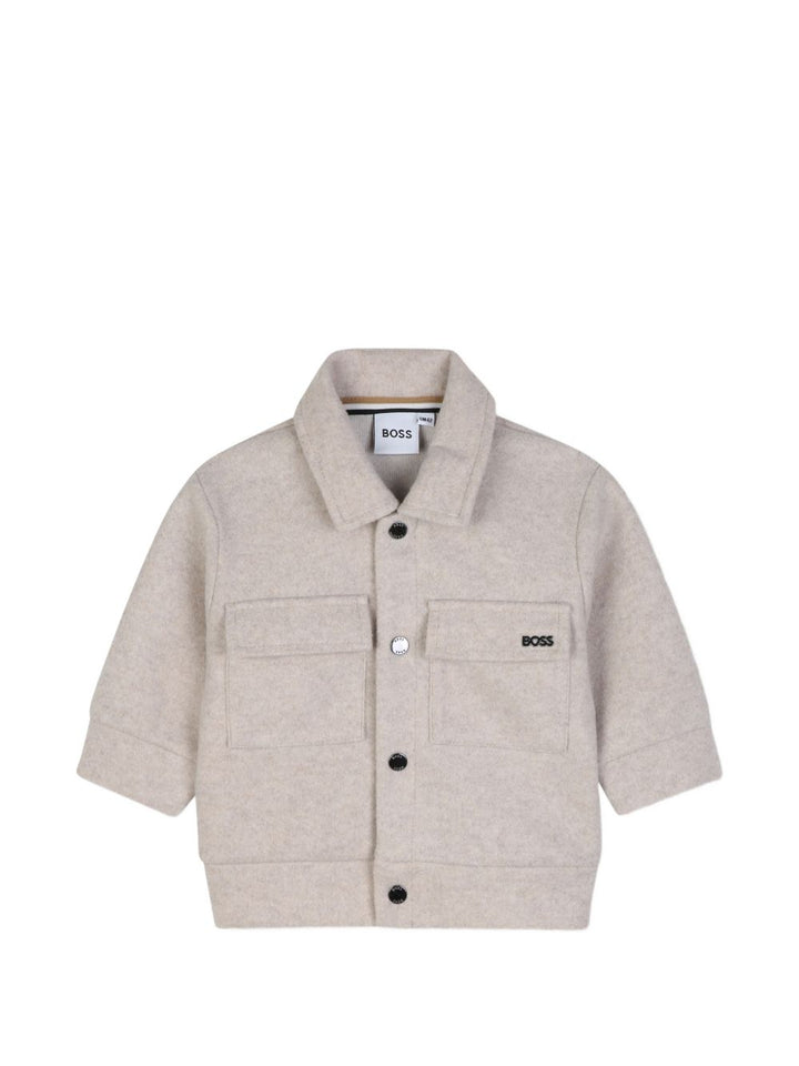 Giacca ecrù antico per neonato J53477 B51 Boss Kids 