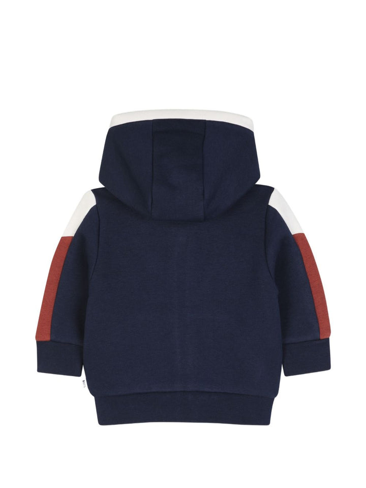 Felpa blu per neonato J53480 849 Boss Kids 