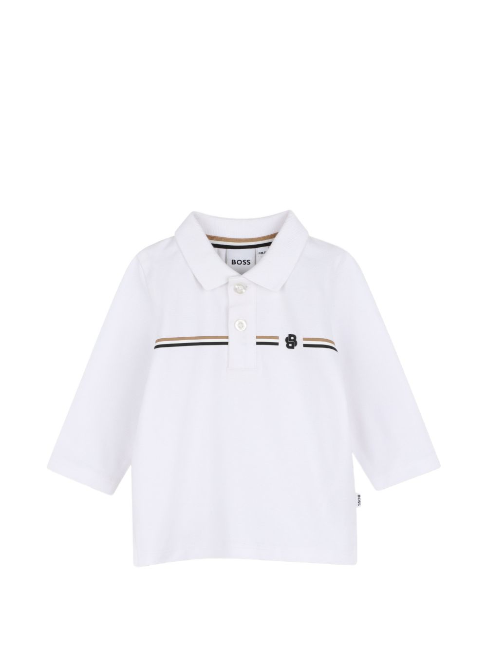 Polo bianco per neonato J53485 10P Boss Kids 