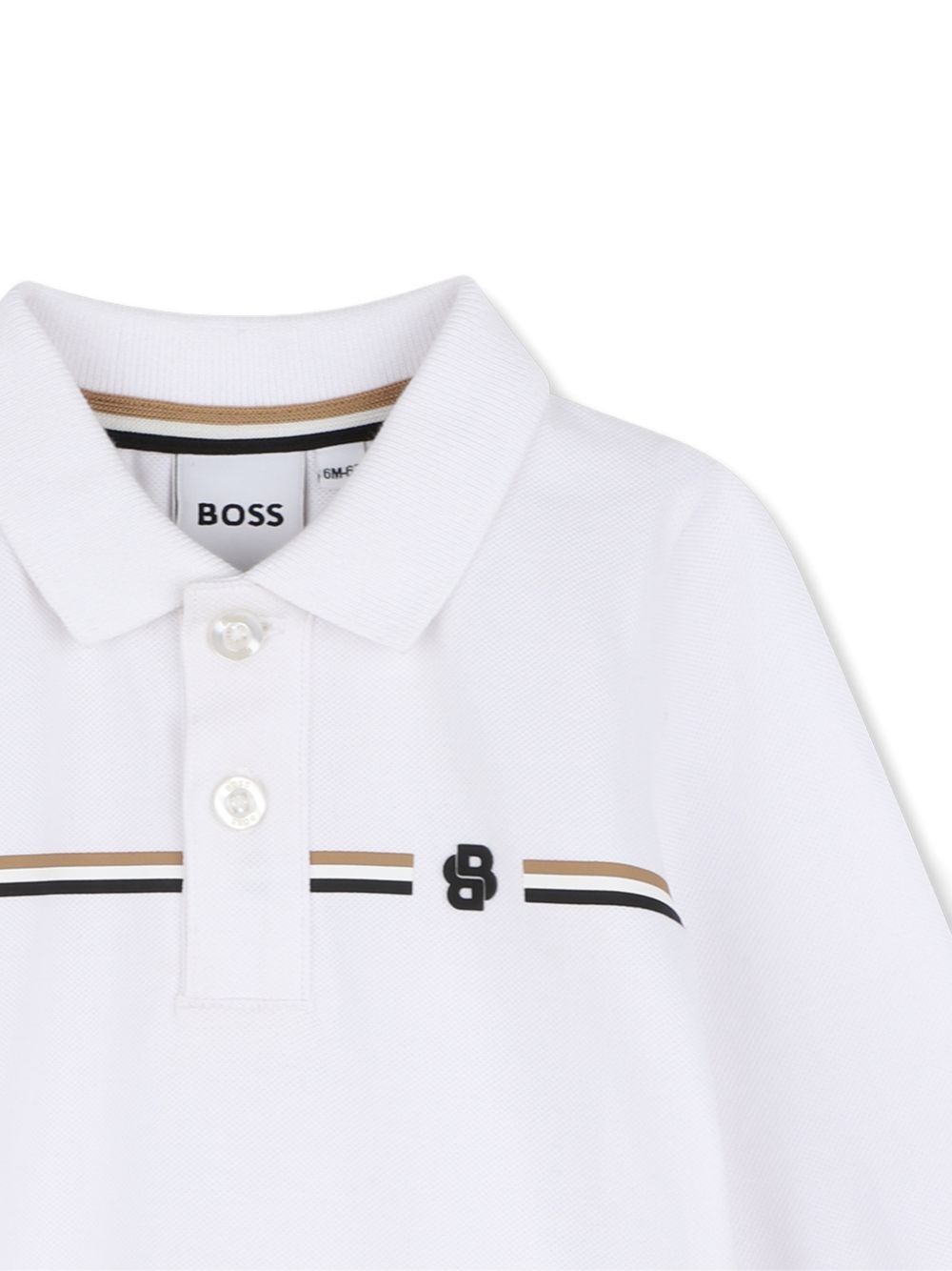 Polo bianco per neonato J53485 10P Boss Kids 