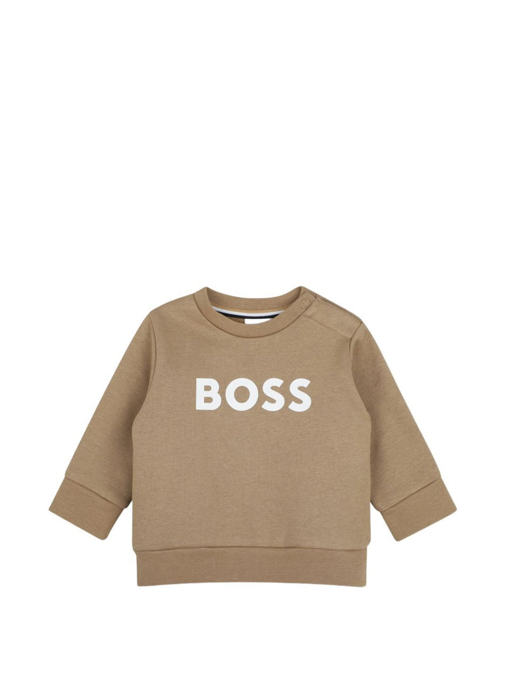 Felpa biscotto per neonata J53493 269 Boss Kids 