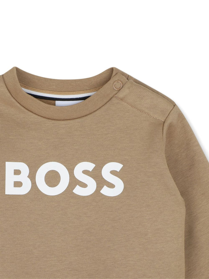Felpa biscotto per neonata J53493 269 Boss Kids 