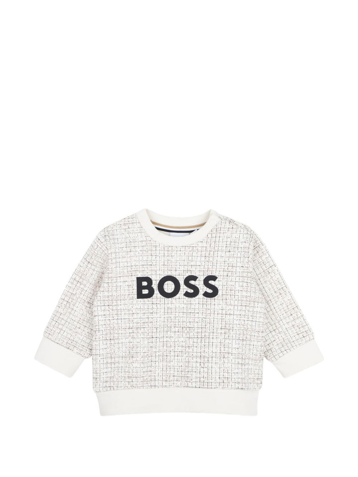Felpa avorio per neonato J53496 120 Boss Kids 