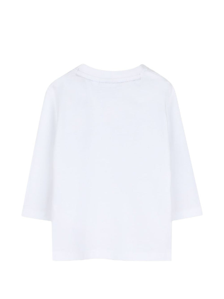 T-shirt bianco per neonato J53497 10P Boss Kids 