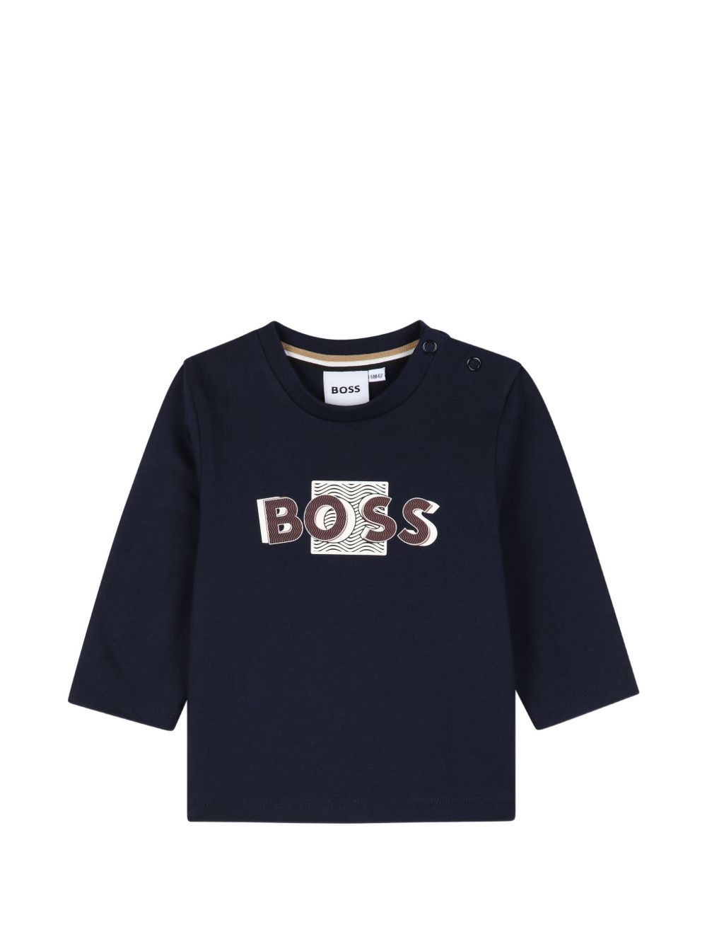 T-shirt blu navy per neonato J53498 849 Boss Kids 