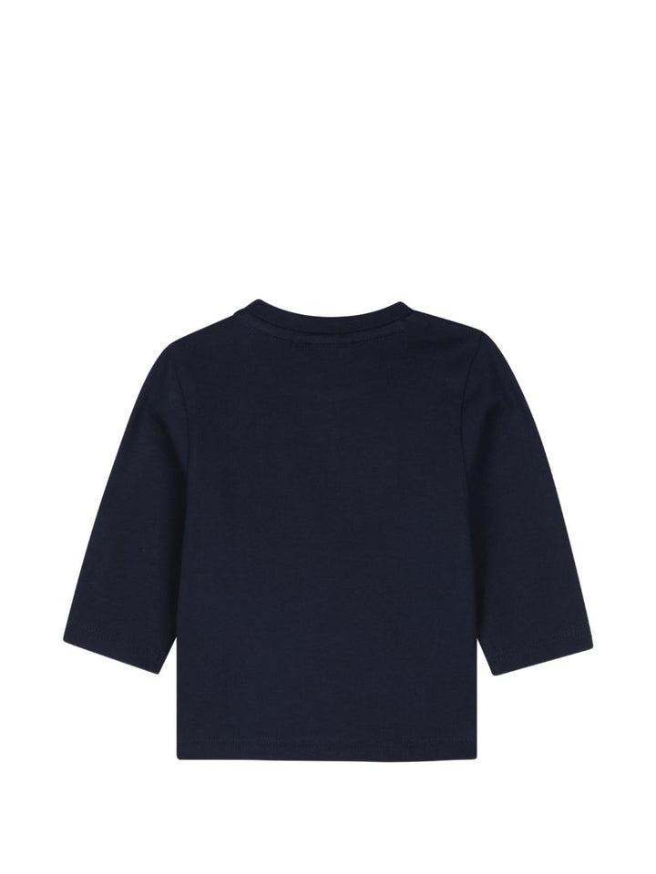 T-shirt blu navy per neonato J53498 849 Boss Kids 