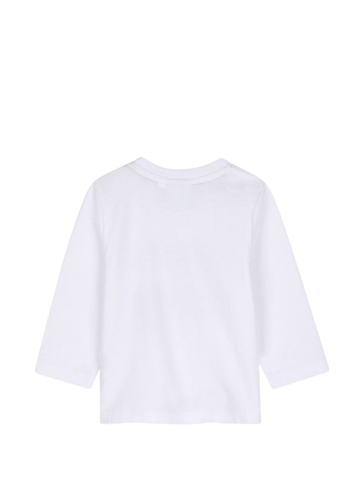 T-shirt bianco per neonato J53502 10P Boss Kids 