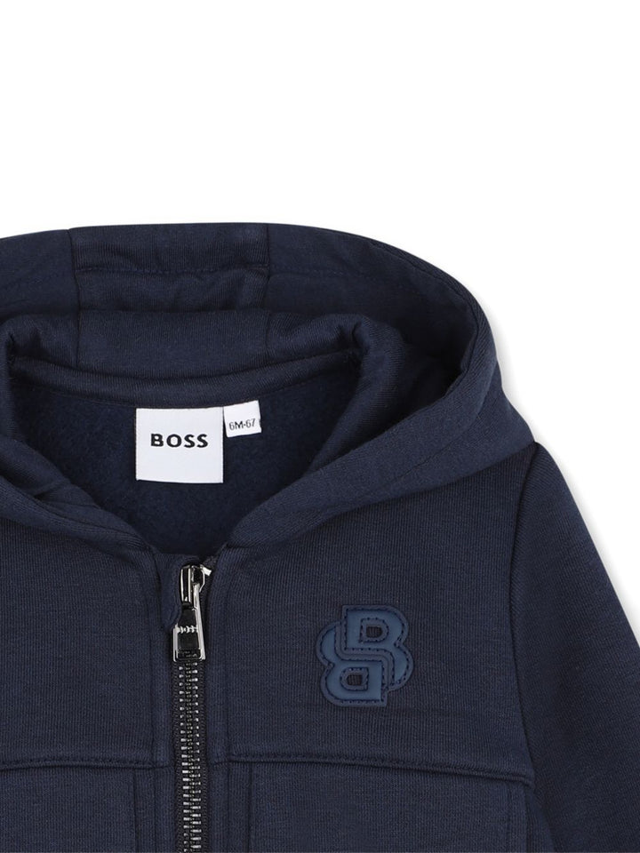 Completo blu per neonato J53512 849 Boss Kids 