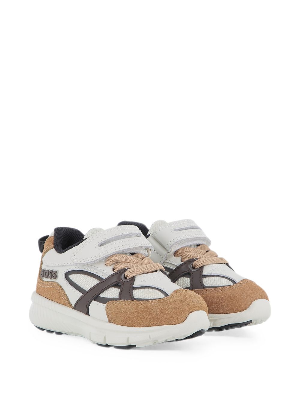 Sneakers bianco/biscotto/grigio per bambino J53545 343 Boss Kids 