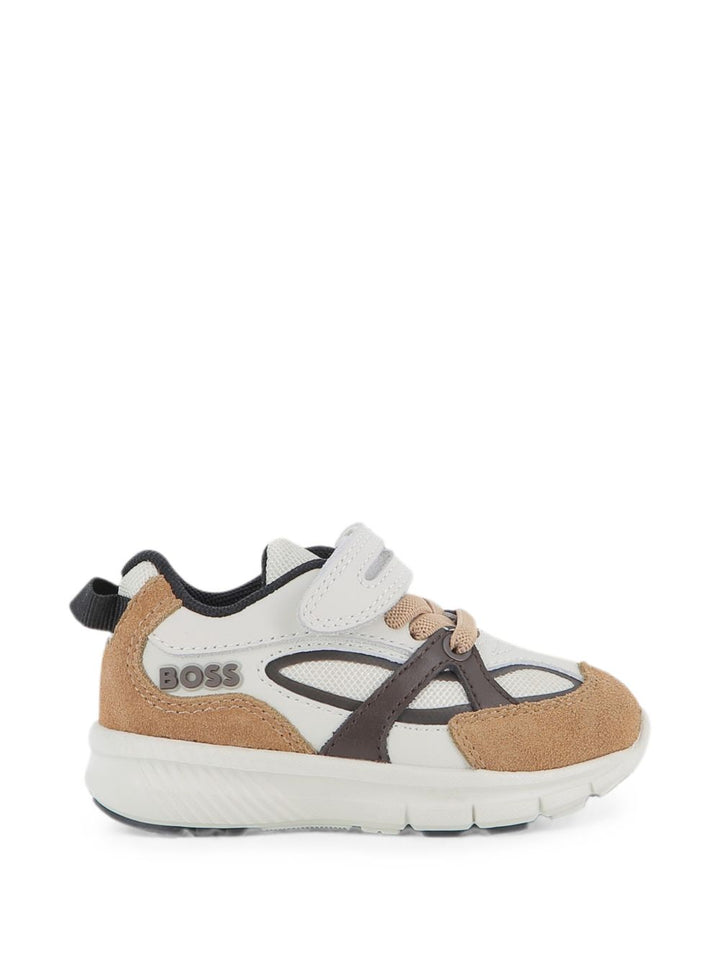 Sneakers bianco/biscotto/grigio per bambino J53545 343 Boss Kids 