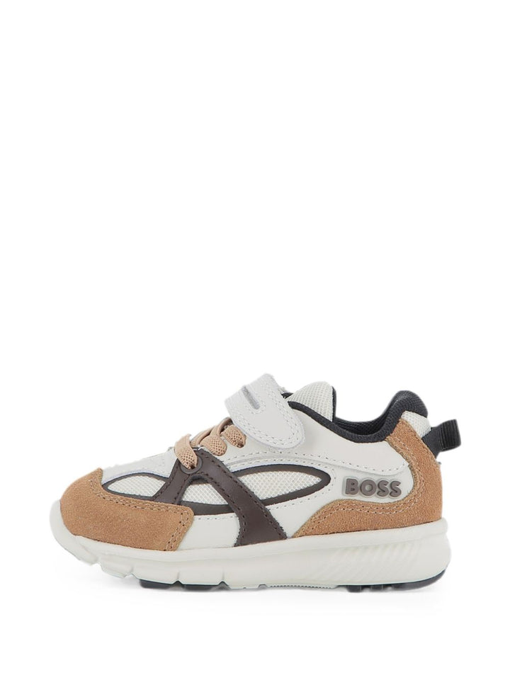 Sneakers bianco/biscotto/grigio per bambino J53545 343 Boss Kids 