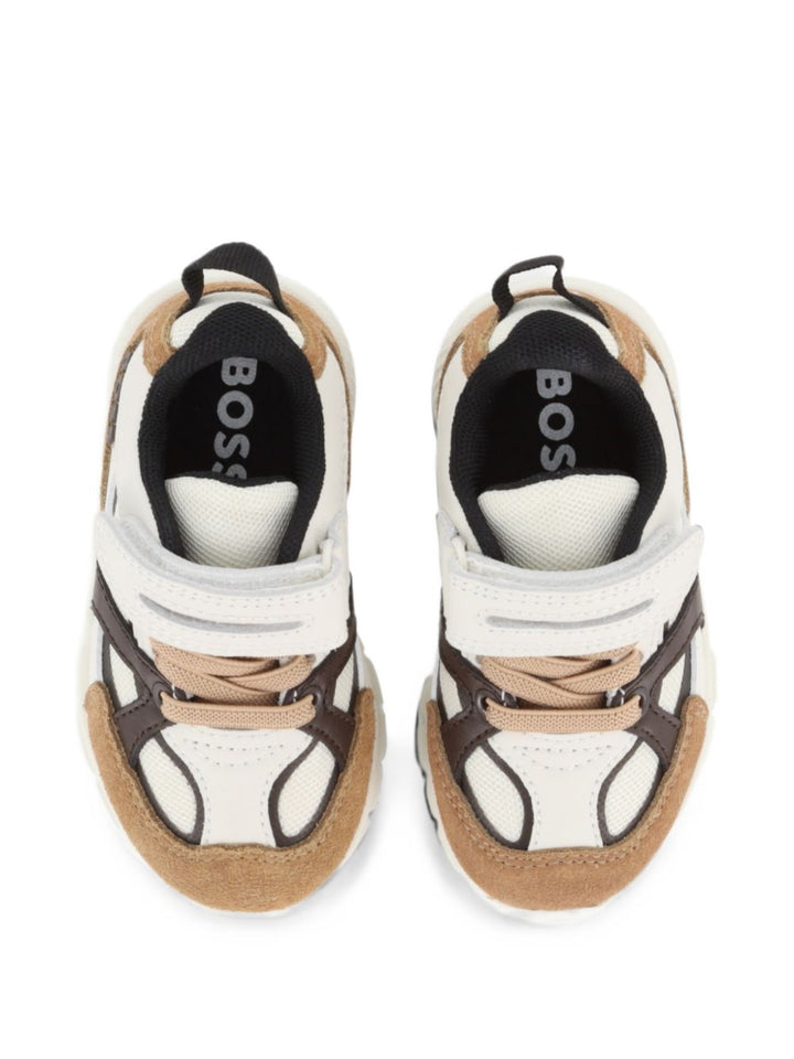 Sneakers bianco/biscotto/grigio per bambino J53545 343 Boss Kids 