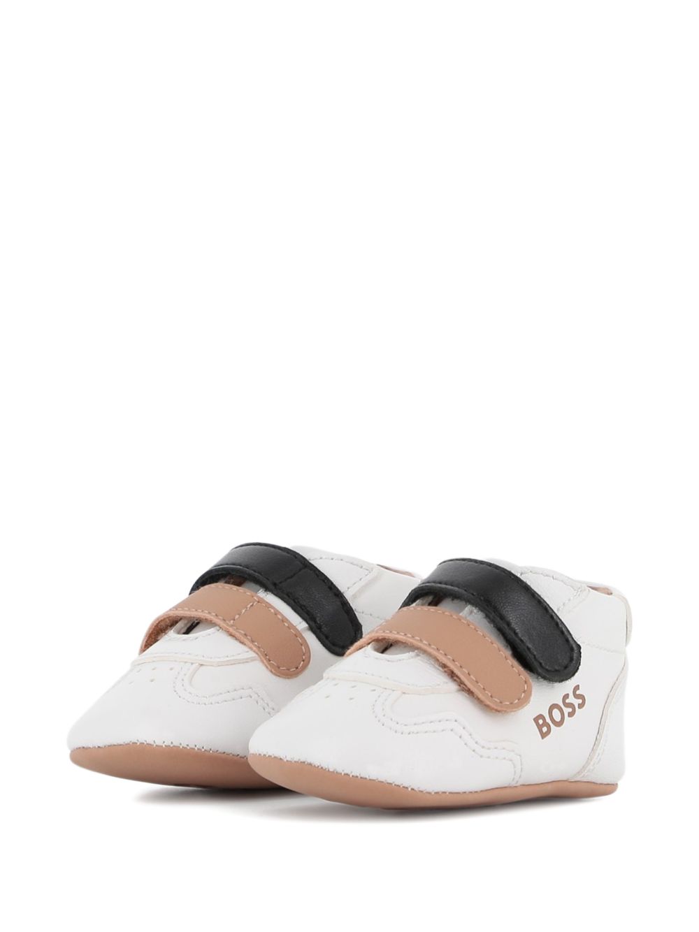 Scarpe bianche/blu/biscotto per neonato J53553 10P Boss Kids 