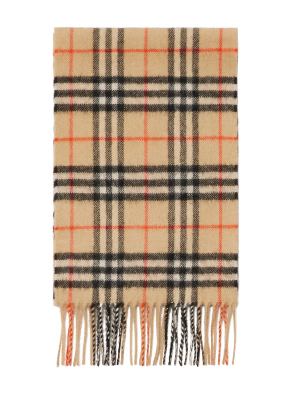 Sciarpa marrone con check per bambina 8089369 B9368 Burberry Kids 