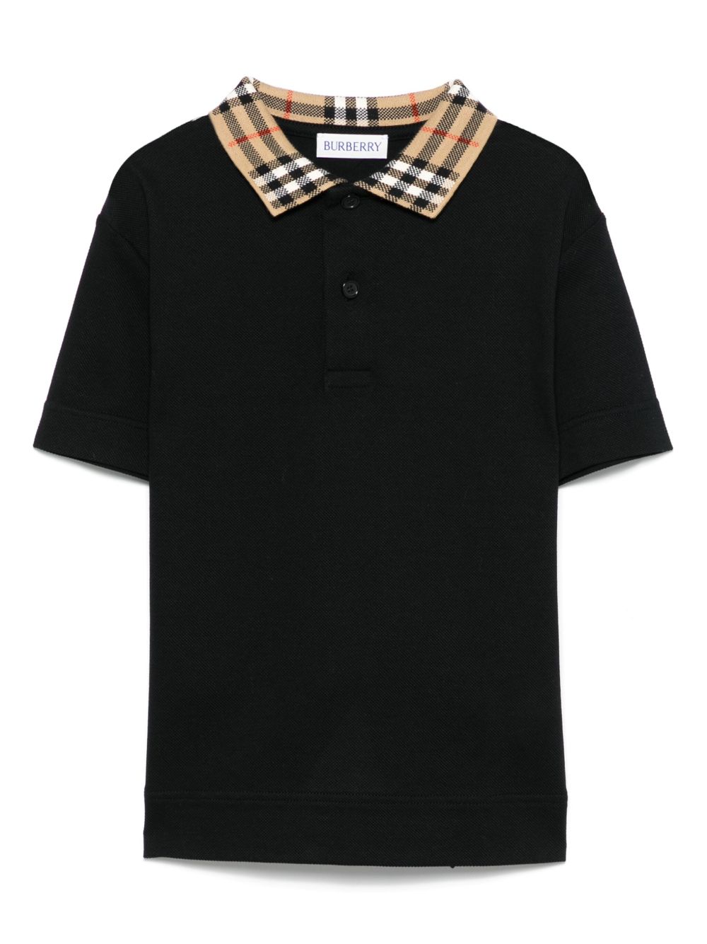 Polo nera per bambino 8105570 A1189 Burberry Kids 