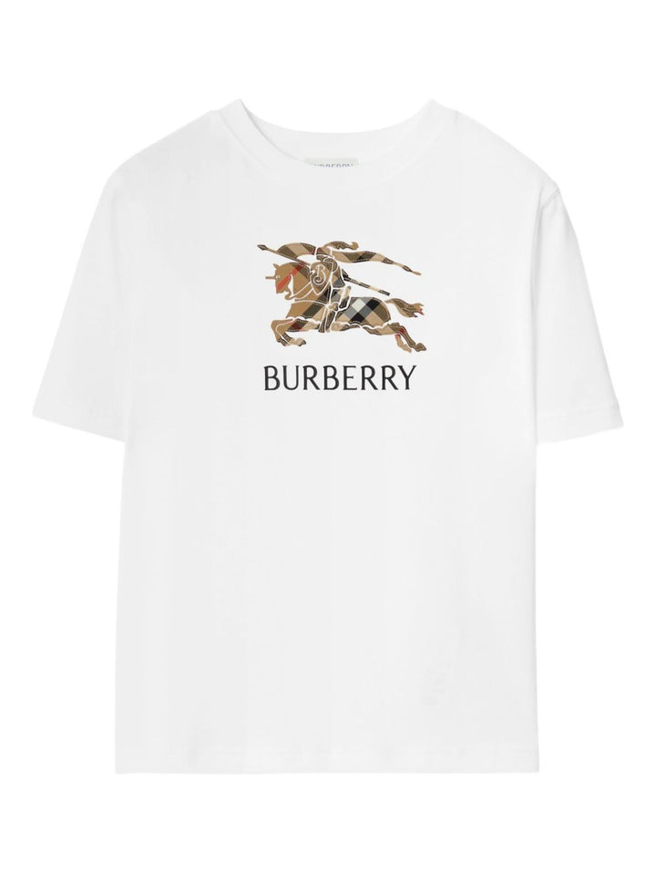 T-shirt bianco per bambino 8120352 A1464 Burberry Kids 