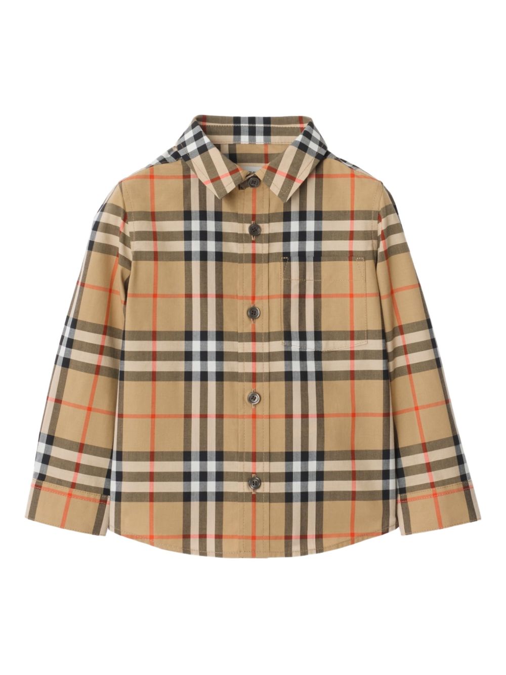 Camicia beige per neonato 8121242 B9368 Burberry Kids 