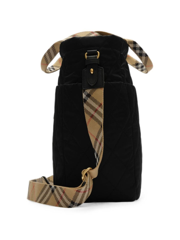 Borsa mamma nera 8126018 A1189 Burberry Kids 
