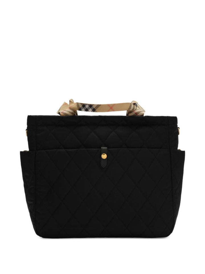 Borsa mamma nera 8126018 A1189 Burberry Kids 