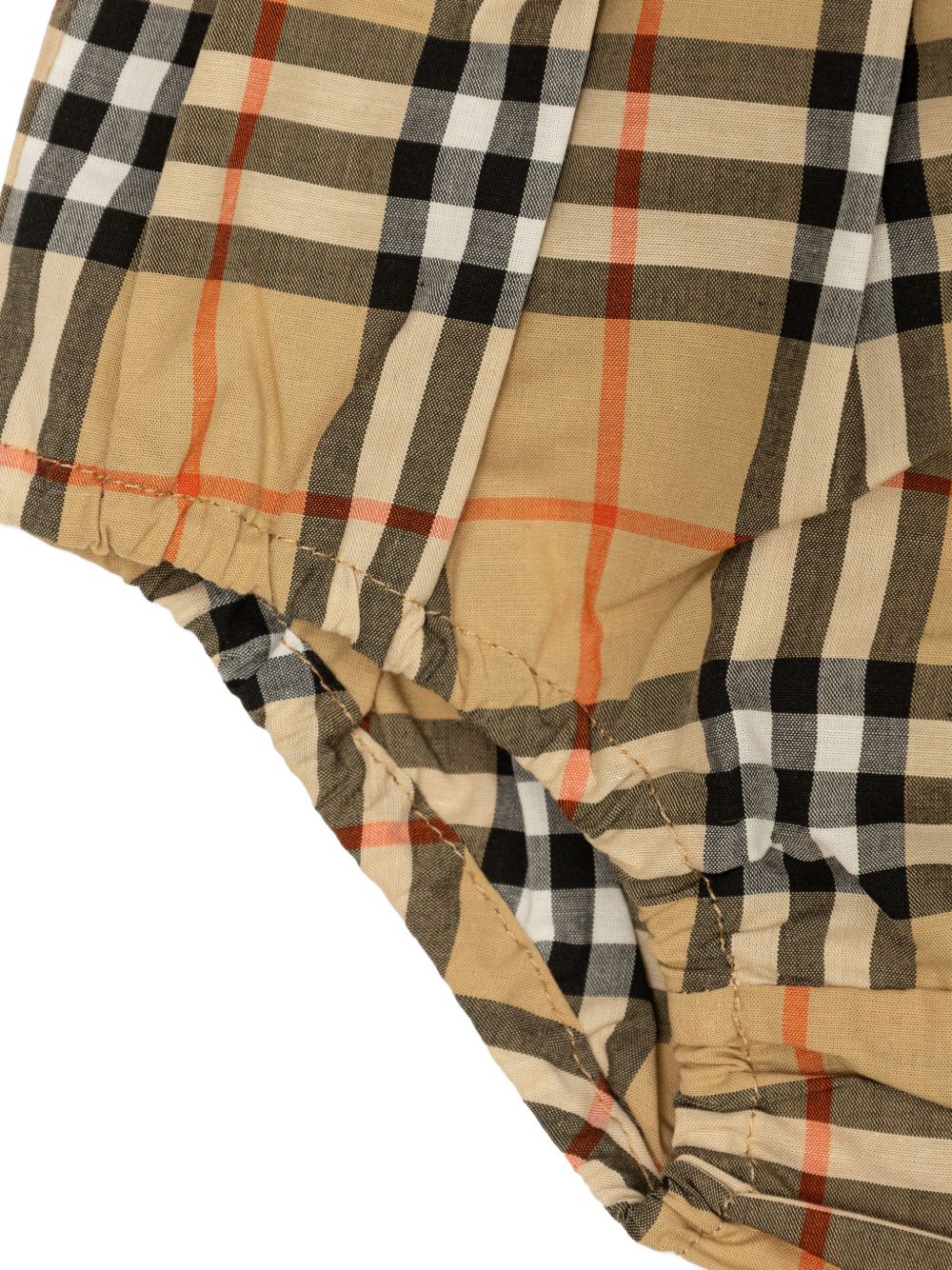 Abito marrone con check per neonata 8126411 B9368 Burberry Kids 