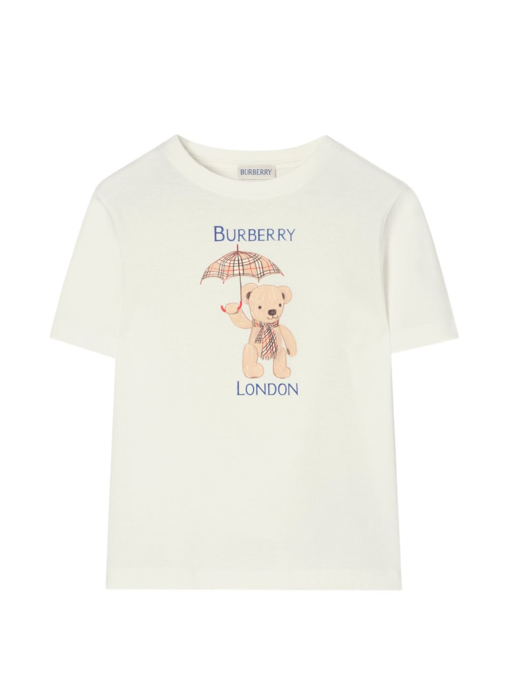 T-shirt bianca per bambino 8127206 A2014 Burberry Kids 