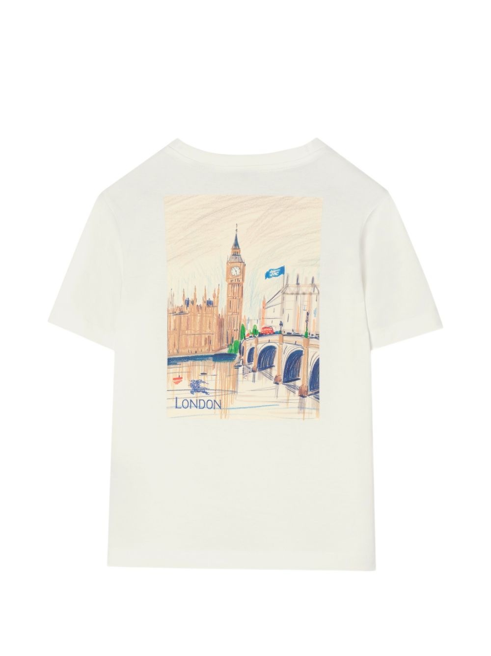 T-shirt bianca per bambino 8127206 A2014 Burberry Kids 