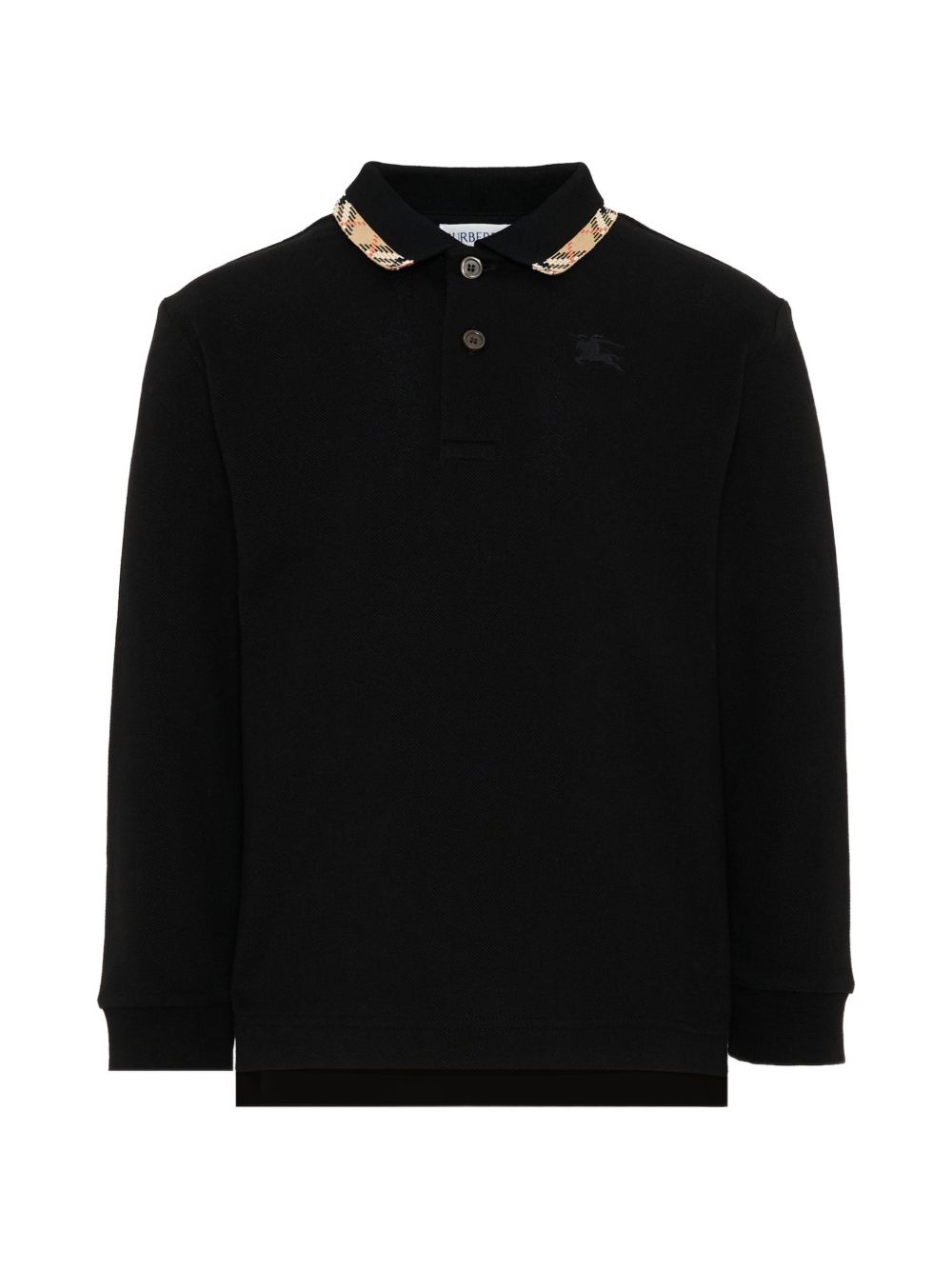 Polo nero per bambino 8130507 A1189 Burberry Kids 