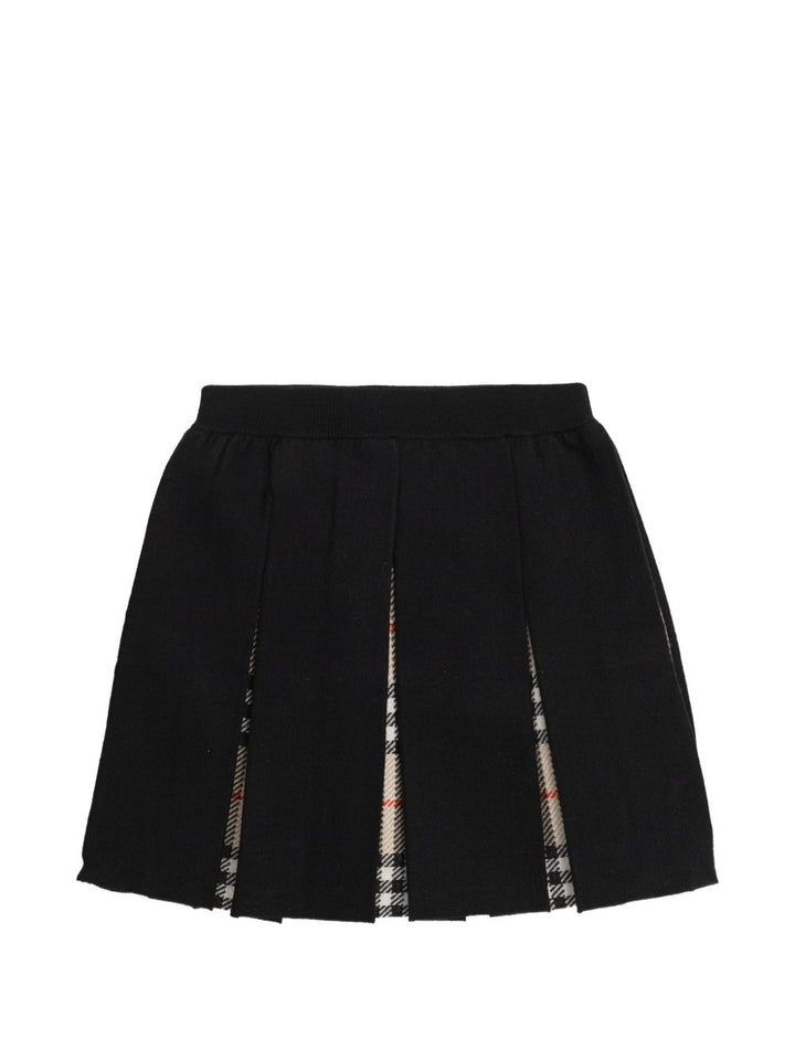 Gonna nera per bambina 8130515 A1189 Burberry Kids 