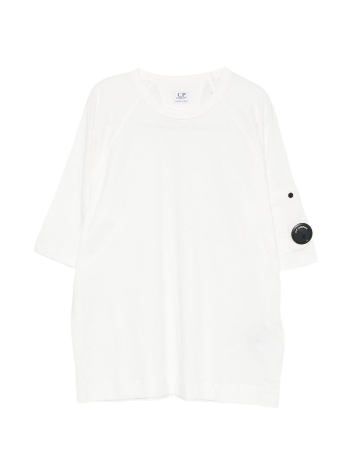 T-shirt maxi bianca per bambino CNM00RLAA17 10135 C.P Company Kids 
